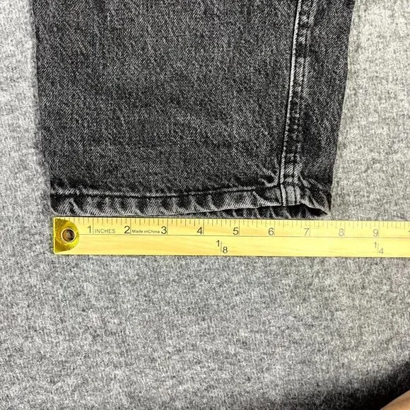 MNG Mango High Waist Tapered Fit Jeans Black Womens Size USA 6 EUR 38 (30x30) - Picture 3 of 15